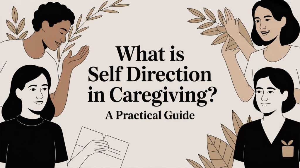 What Is Self Direction Caregiving Illustration