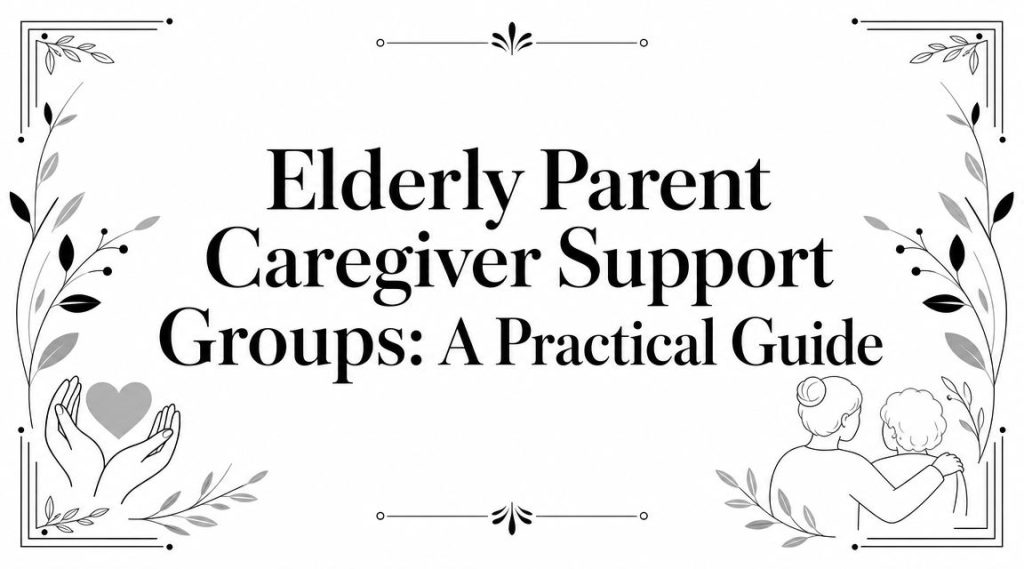 Elderly Parent Caregiver Support Groups Caregiver Guide