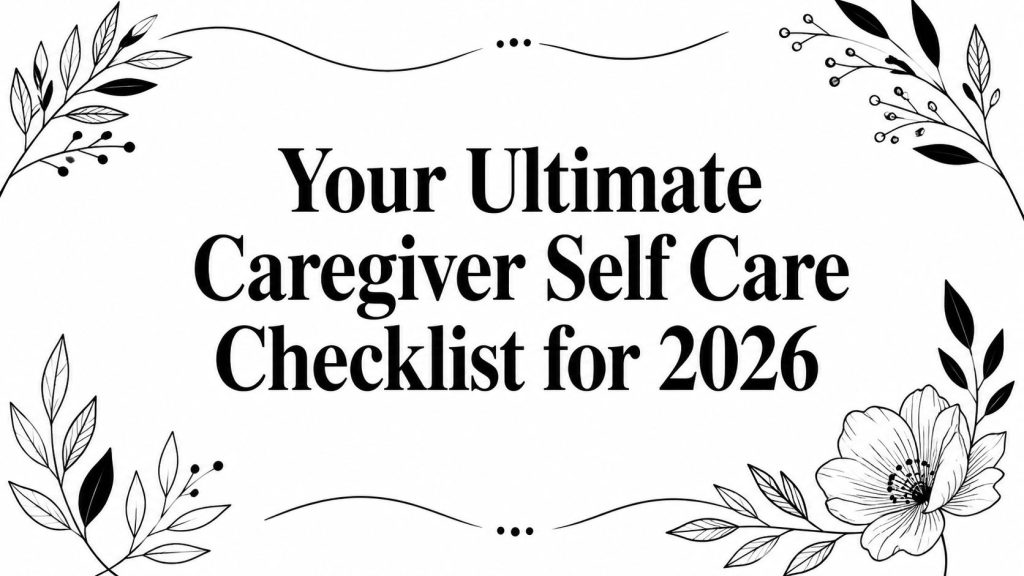 Caregiver Self Care Checklist Title Card