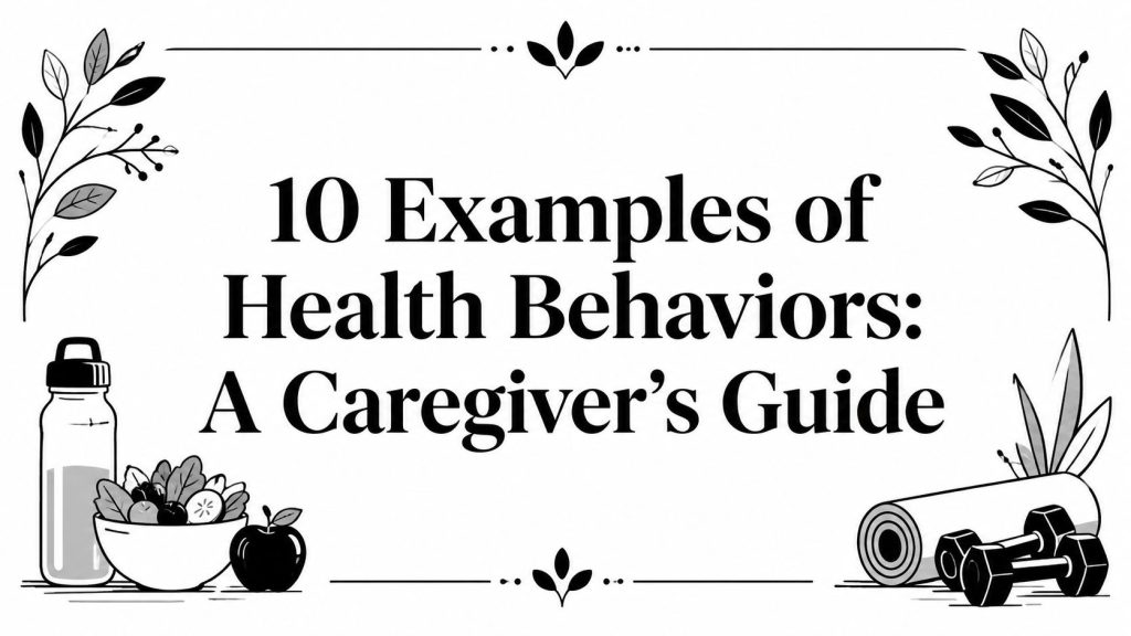 Examples Of Health Behaviors Healthy Lifestyle